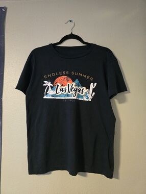 Las Vegas 'Endless Summer' Graphic Tee - Black Mens (Medium)